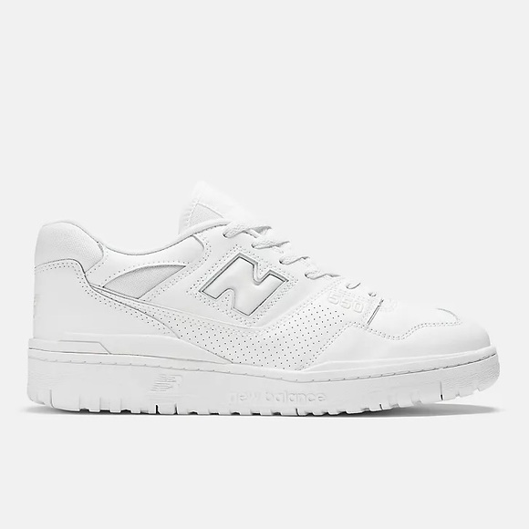 New Balance 550 Unisex All White - Picture 1 of 6